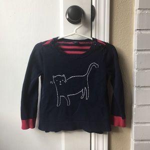 Baby Gap toddler girls cat sweater